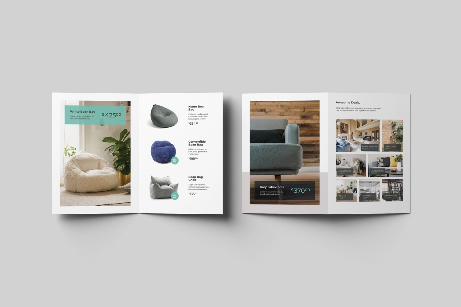 A4 Bifold Brochure Mockups