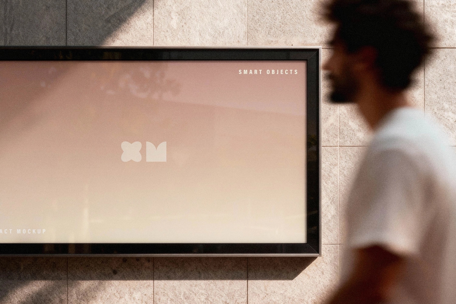 Outdoor Framed Billboard Mockup