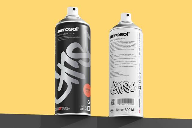Spray Can Mockup