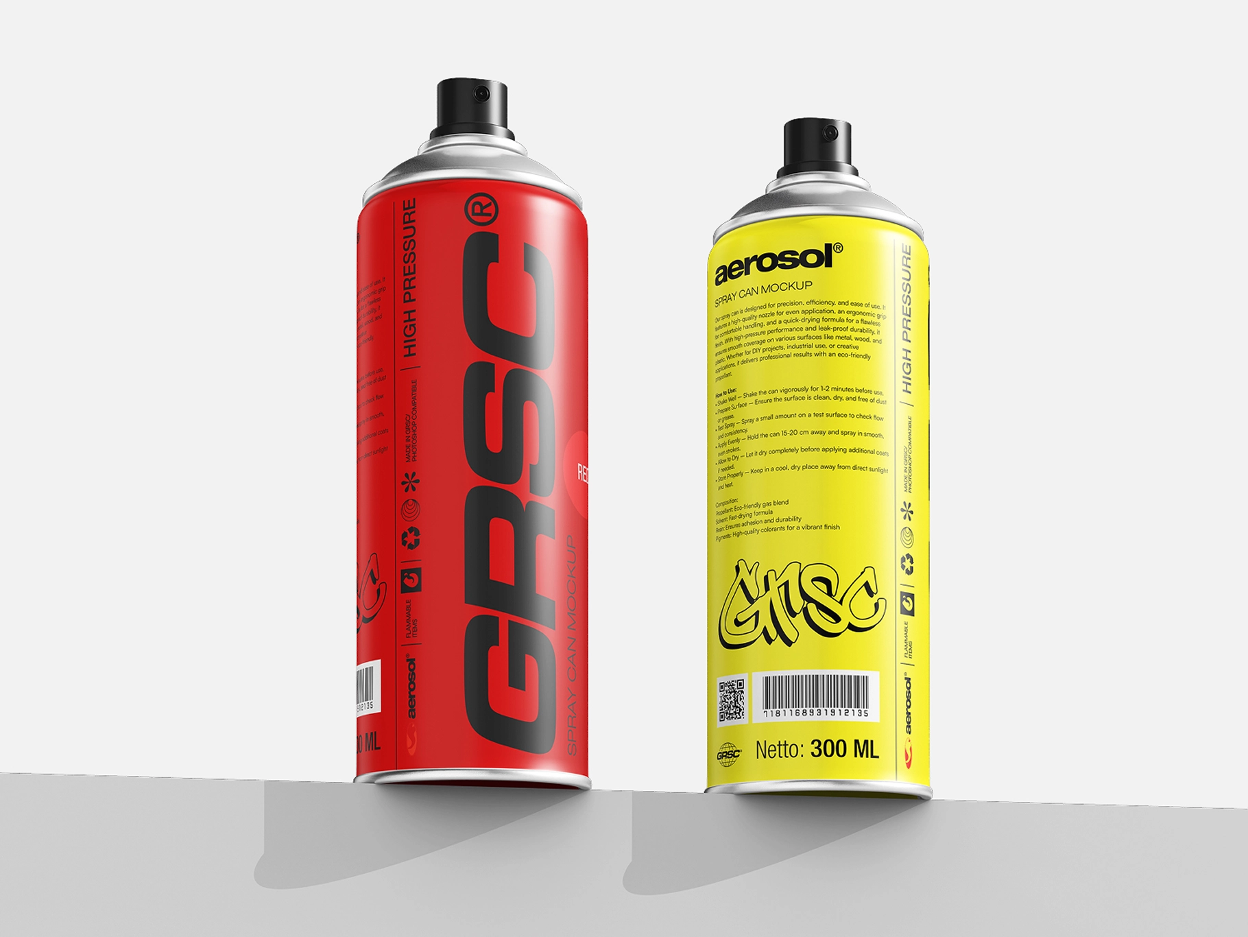 Spray Can Mockup