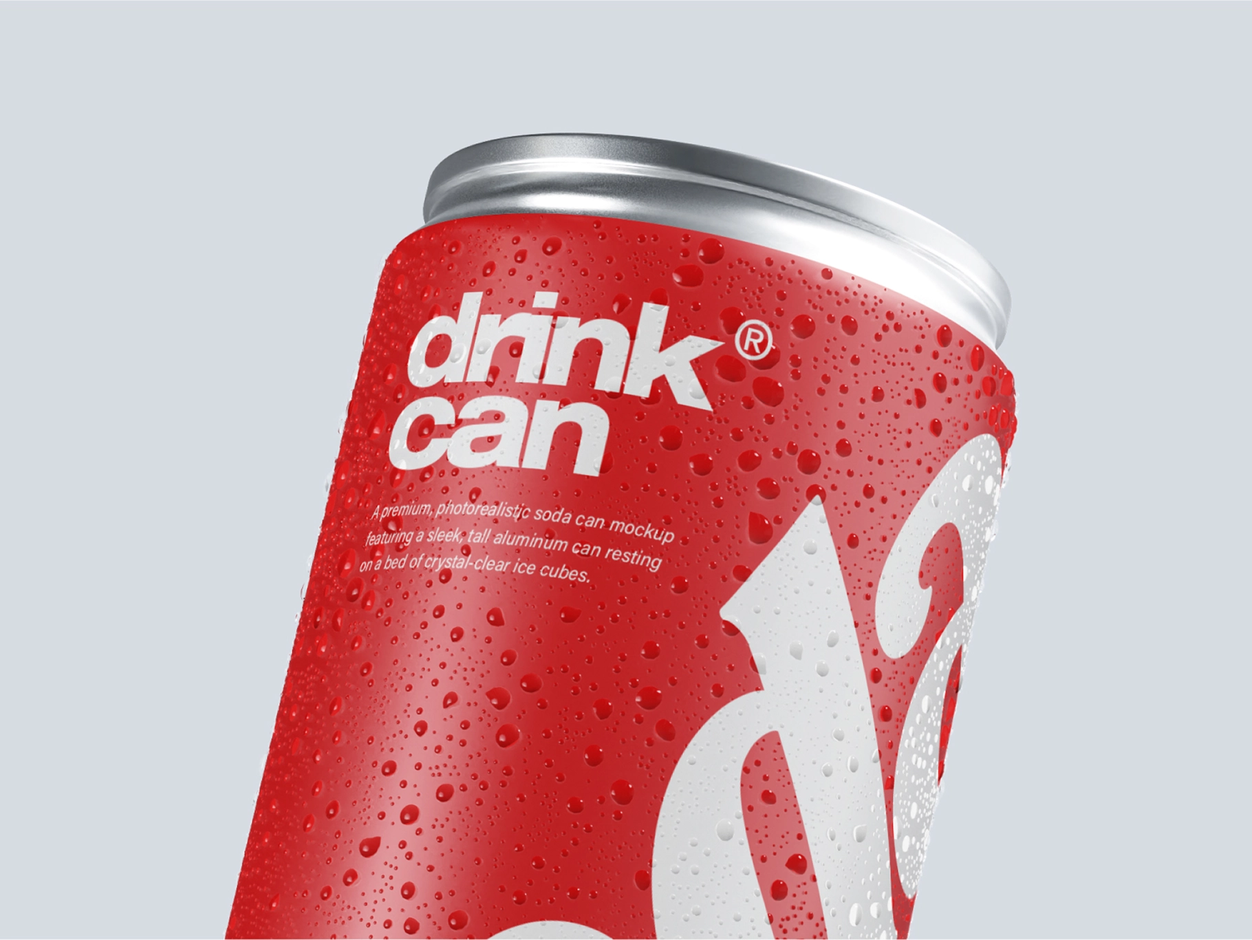 Iced Soda Can Mockup