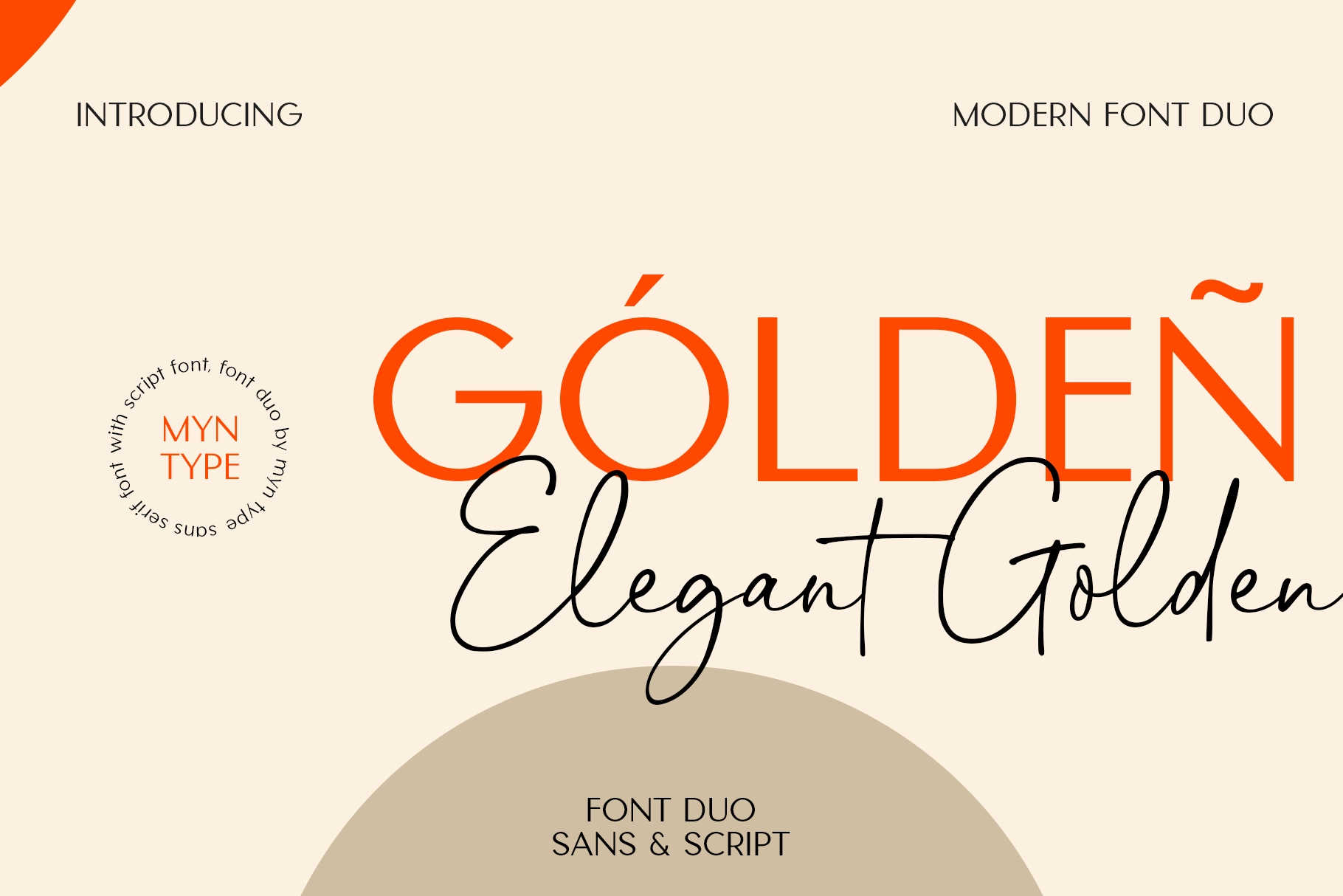 Elegant Golden - Font Duo