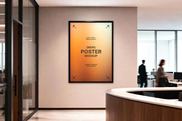Framed Office Poster Mockup