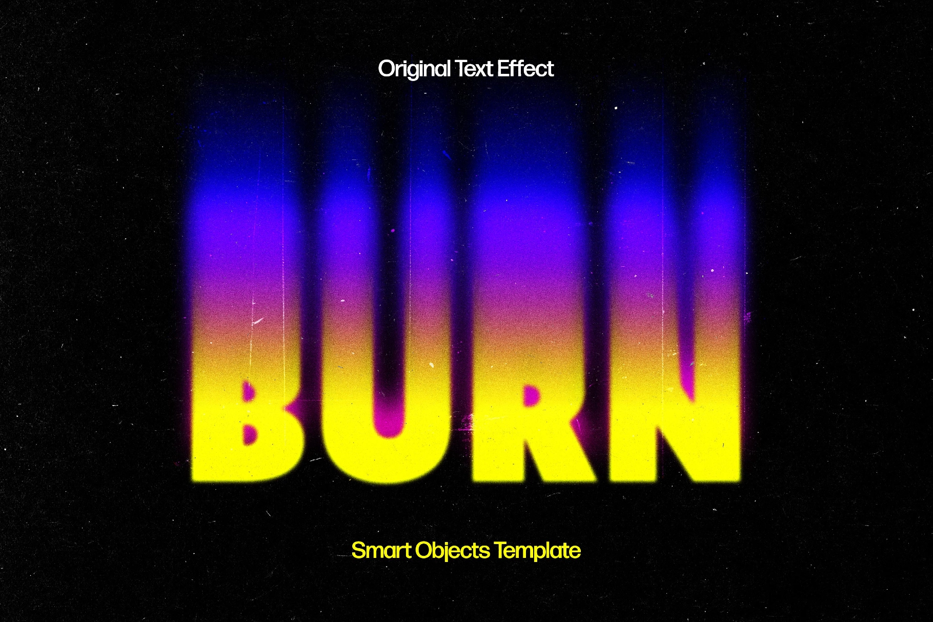 Smudged Toxic Text Effect