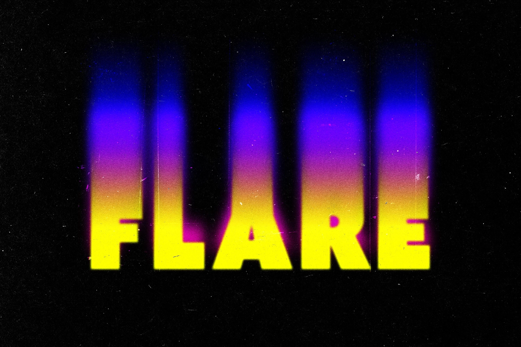 Smudged Toxic Text Effect
