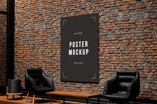 Loft Space Poster Mockup