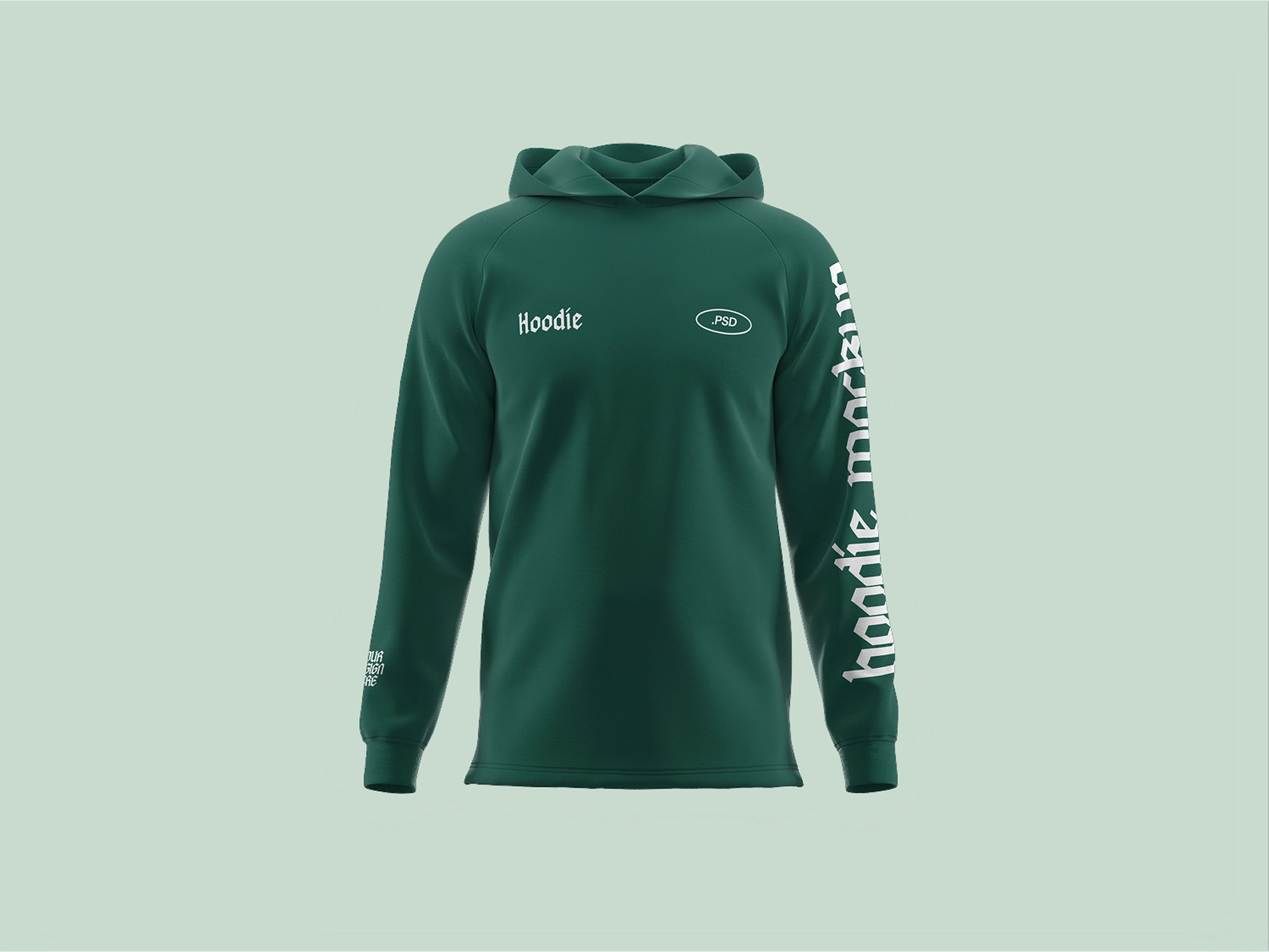 Front View Hoodie Mockup