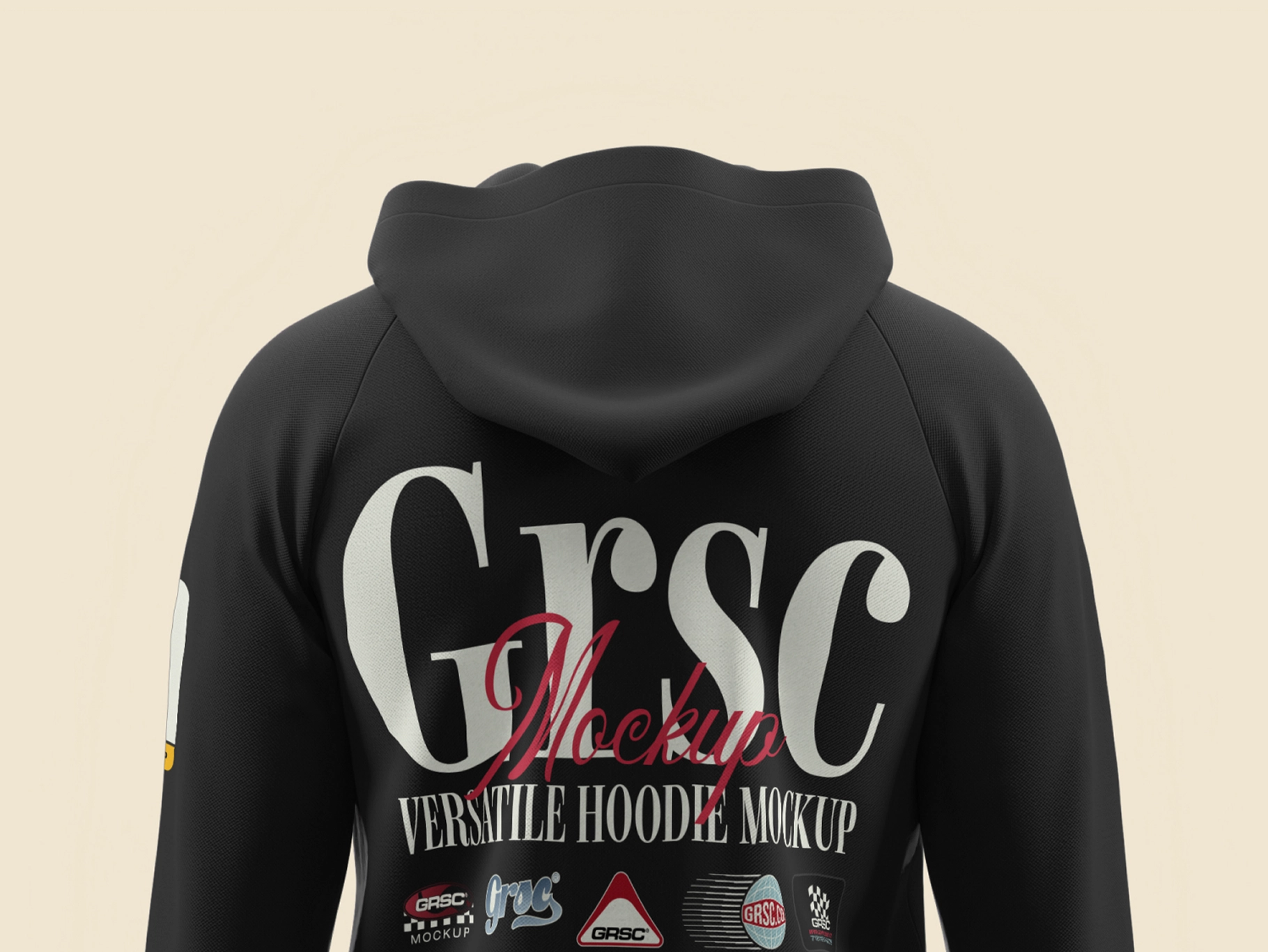 Back View Hoodie Mockup