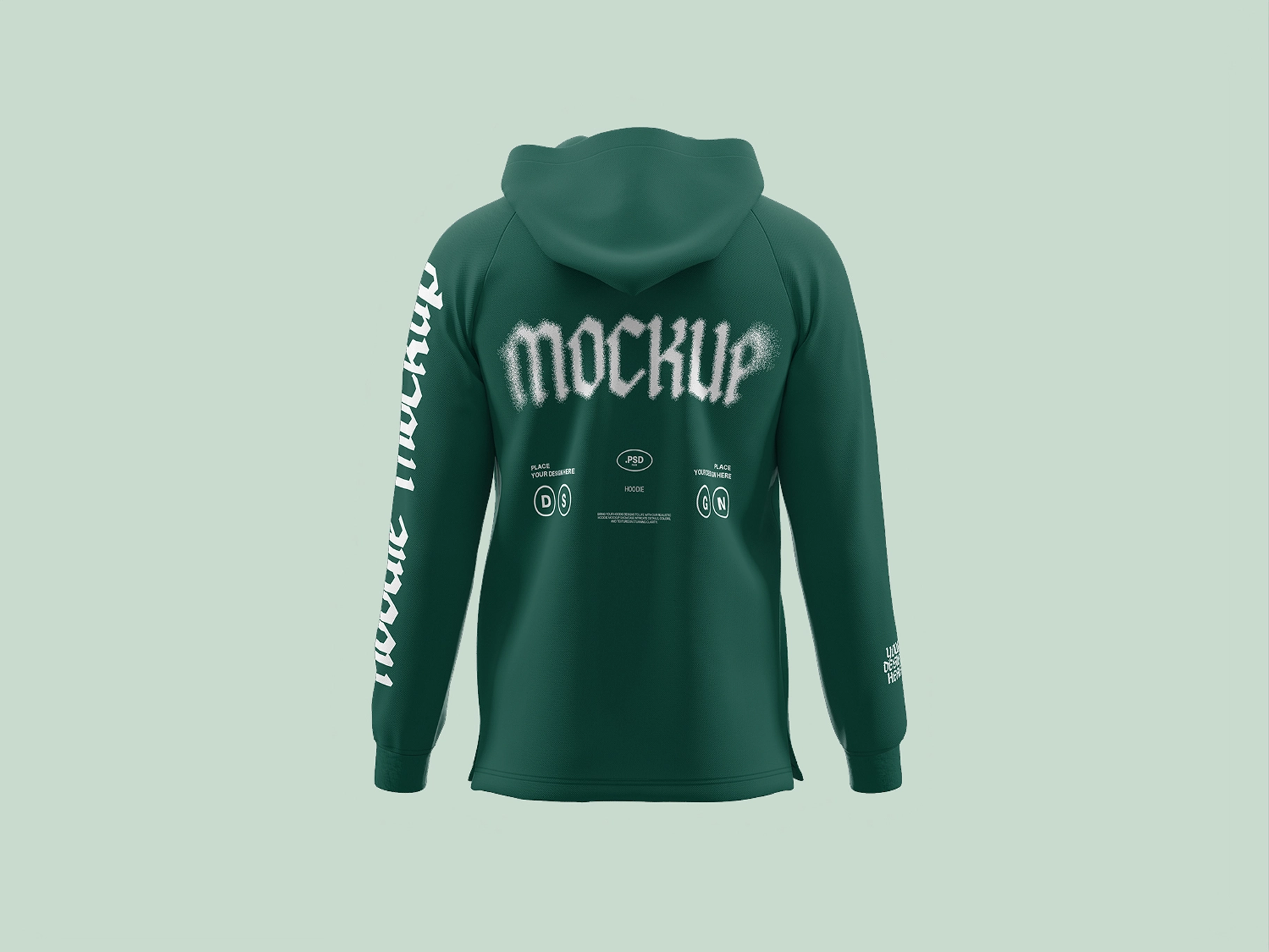 Back View Hoodie Mockup