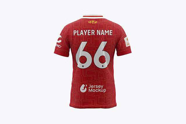 Back View Jersey Mockup