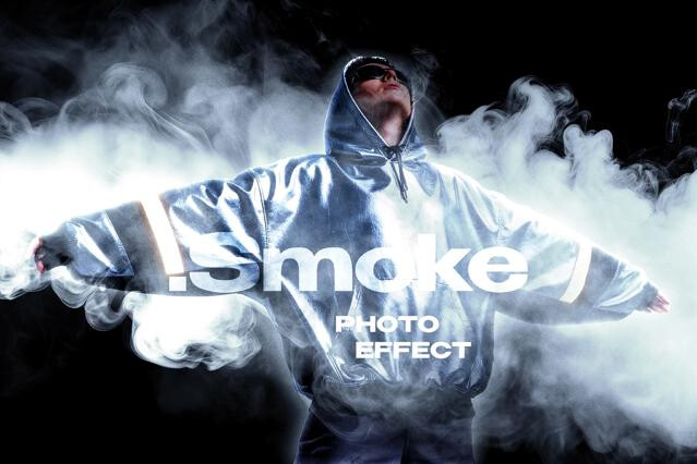 Smoke Cloud Photo Effect
