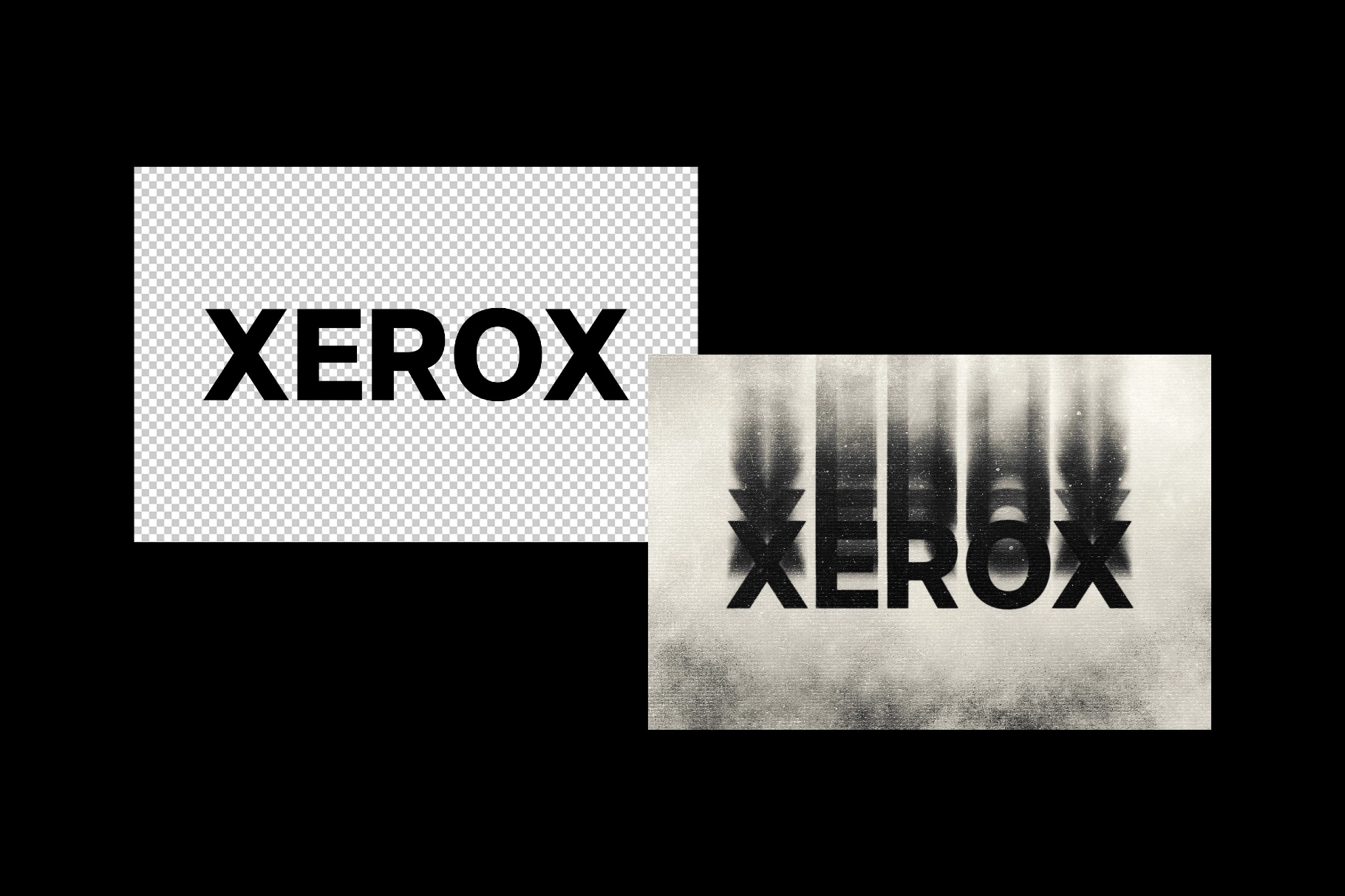 Xerox Text Effect