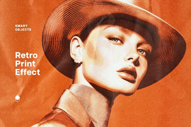 Retro Magazine Photo Effect