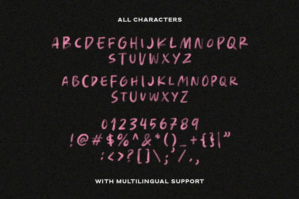 Vibrant Energy - Quotable SVG Font