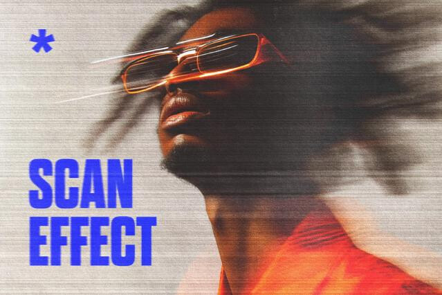 Magazine Scan Photo Effect