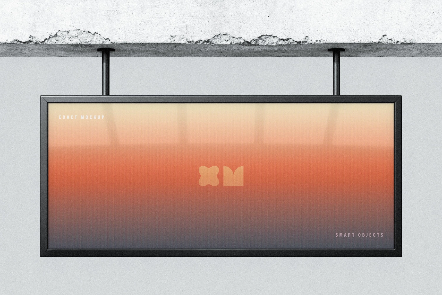Minimalist Industrial Screen Mockup