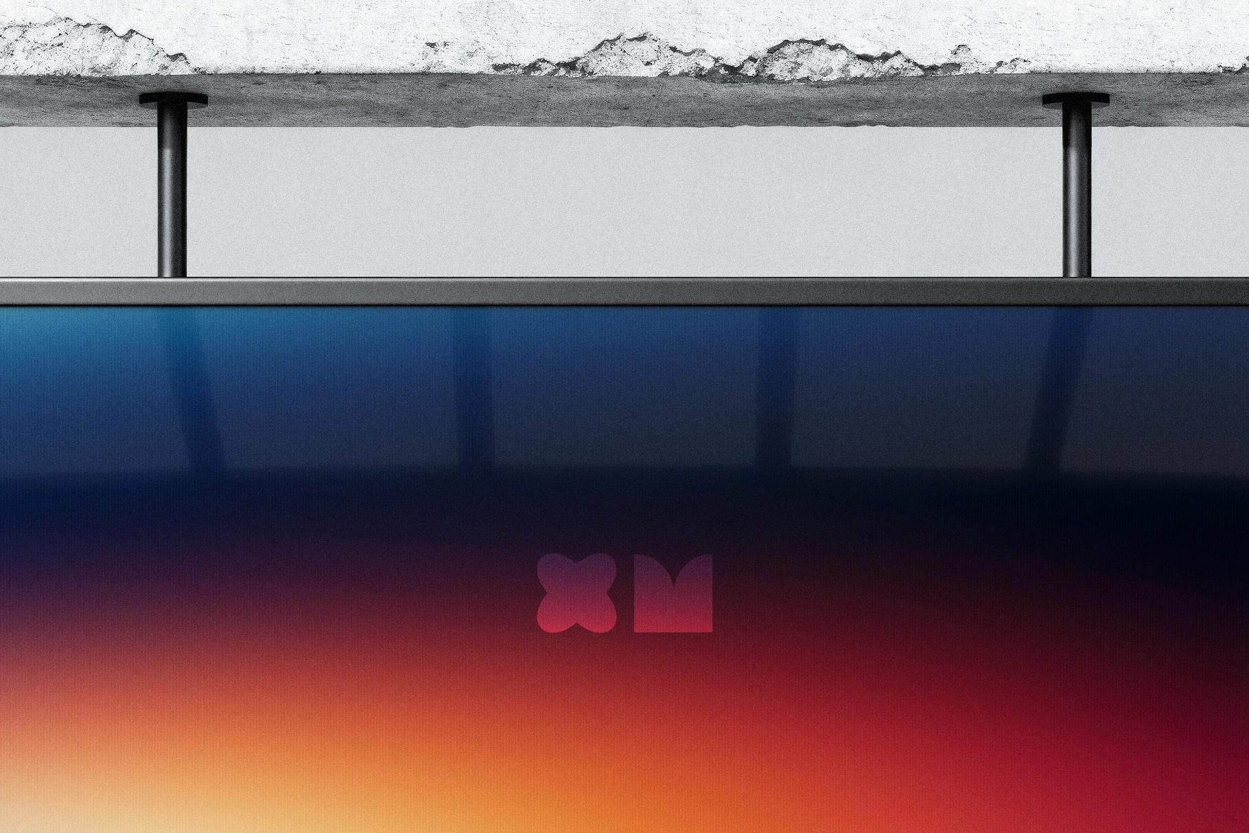 Minimalist Industrial Screen Mockup