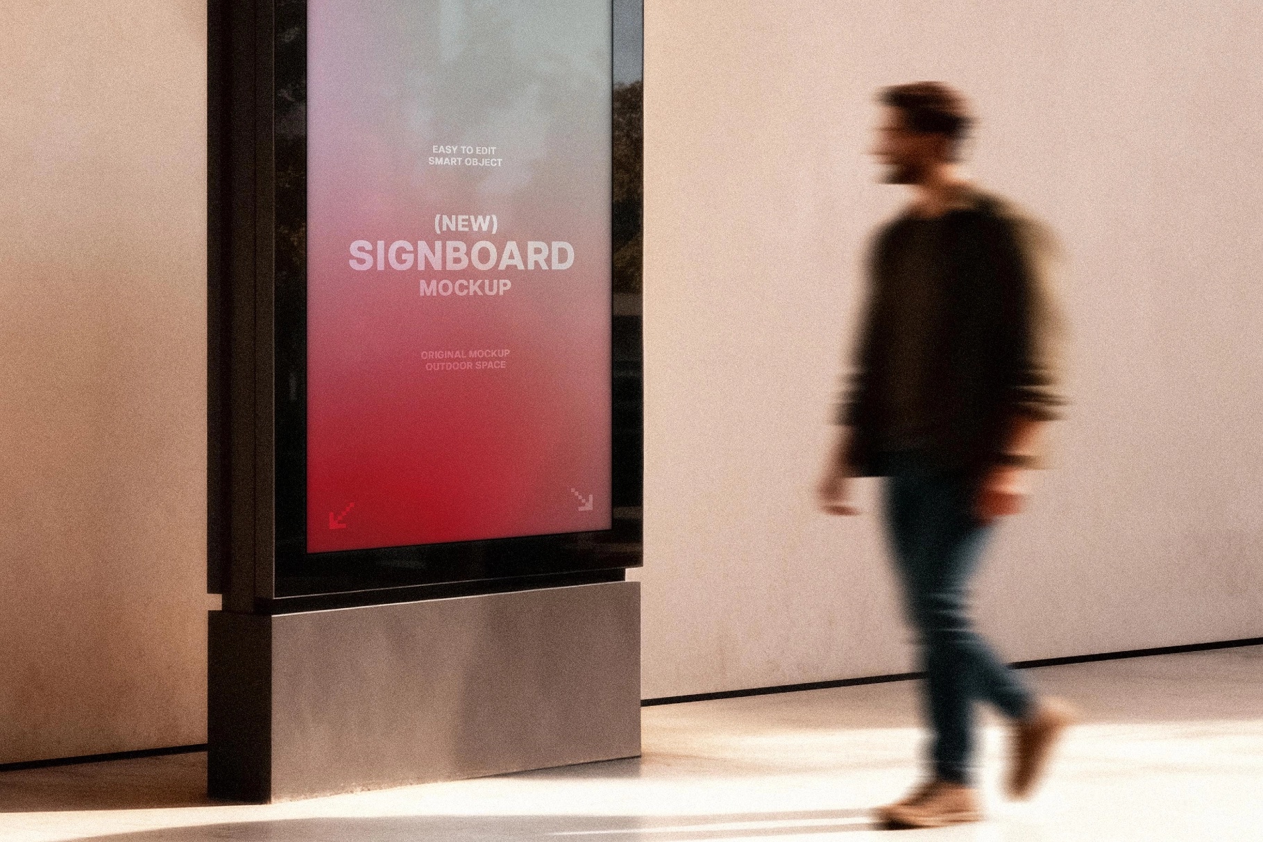 Minimalist Outdoor Signage Mockup