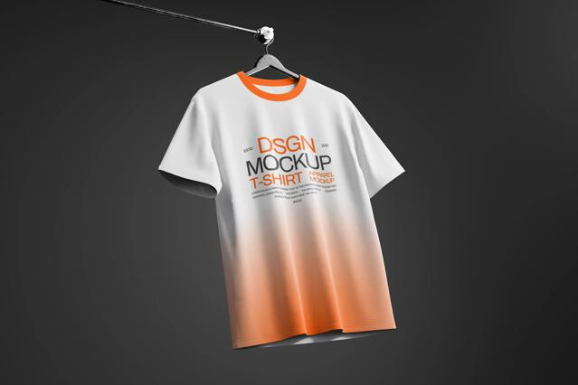 Hanging T-Shirt Mockup
