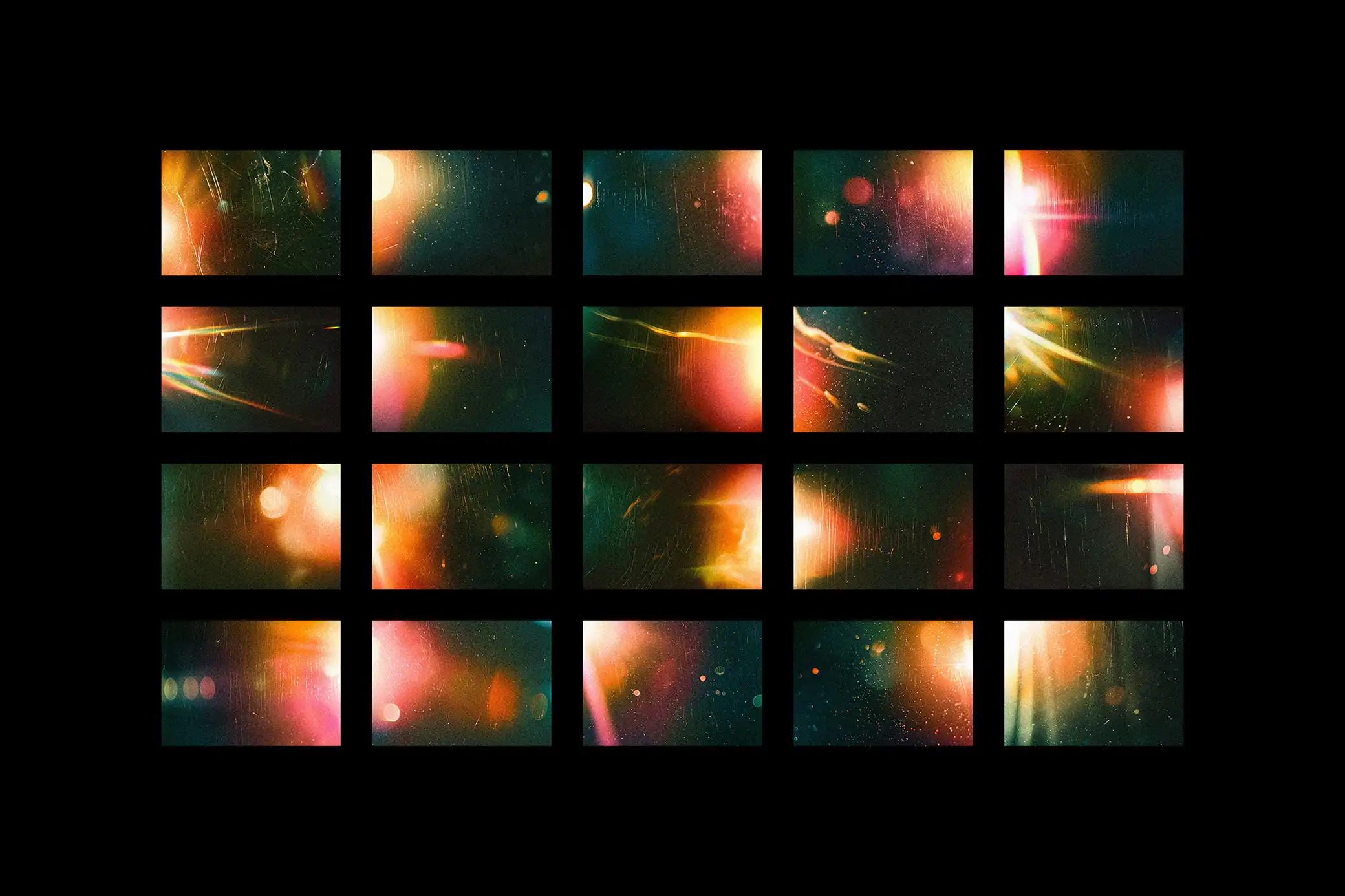 Vintage Light Leak Overlay Textures