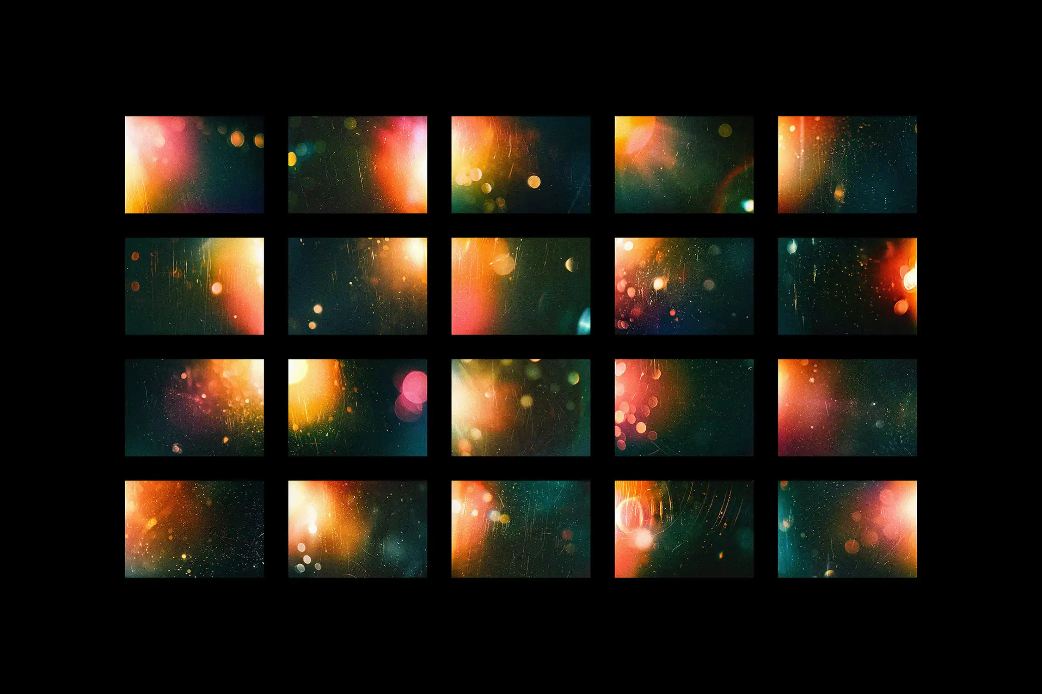 Vintage Light Leak Overlay Textures