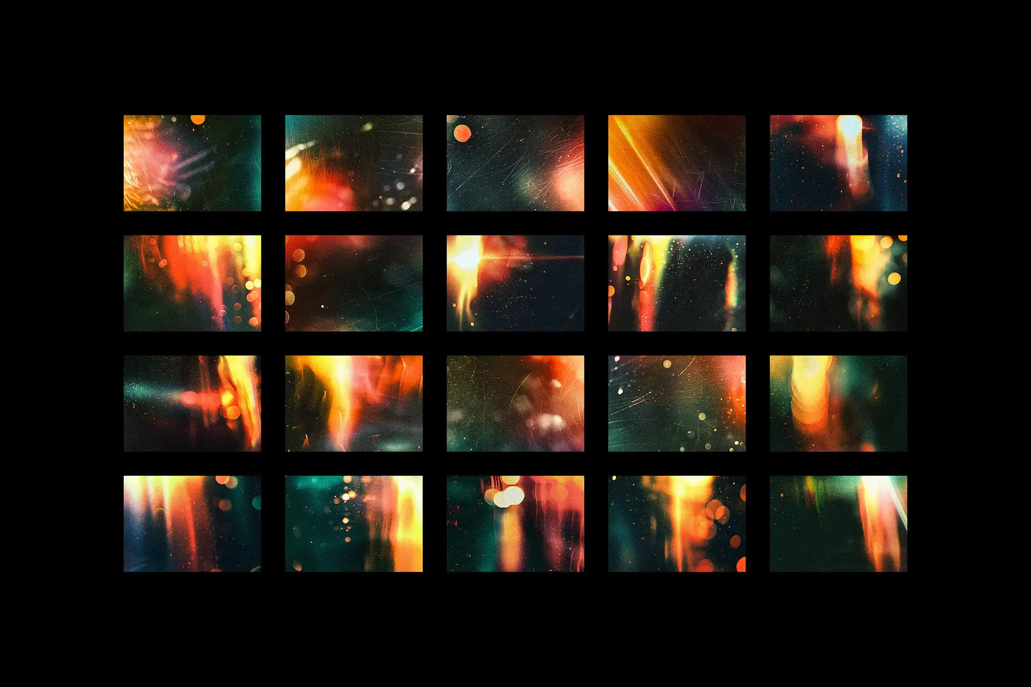 Vintage Light Leak Overlay Textures