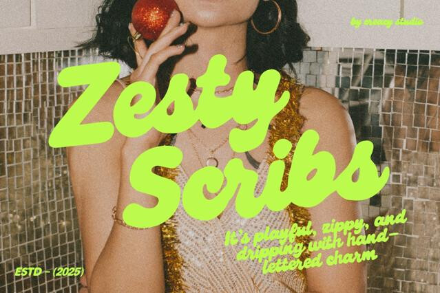 Zesty Scribs – A Playful Script Font