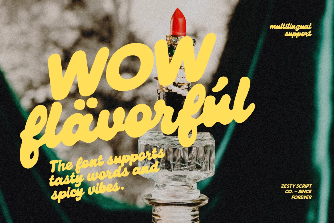 Zesty Scribs – A Playful Script Font