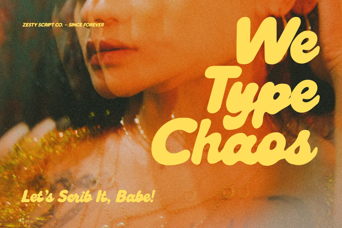 Zesty Scribs – A Playful Script Font