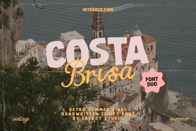 Costa Brisa – Retro Summer Font Duo