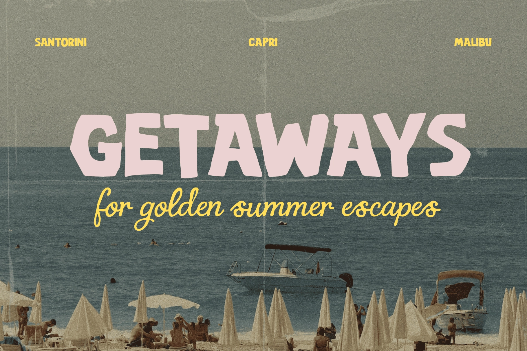 Costa Brisa – Retro Summer Font Duo
