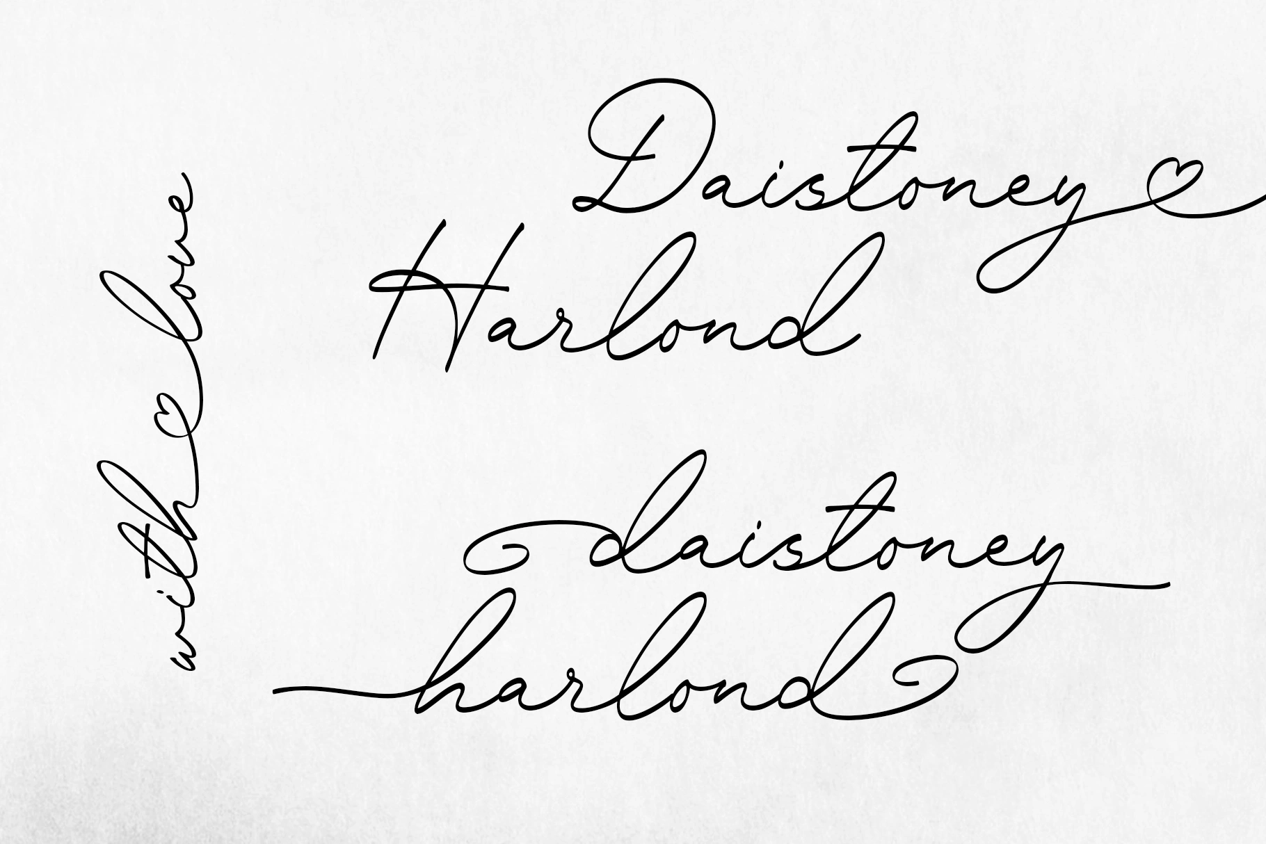 Daistoney Harlond - Swash Calligraphy