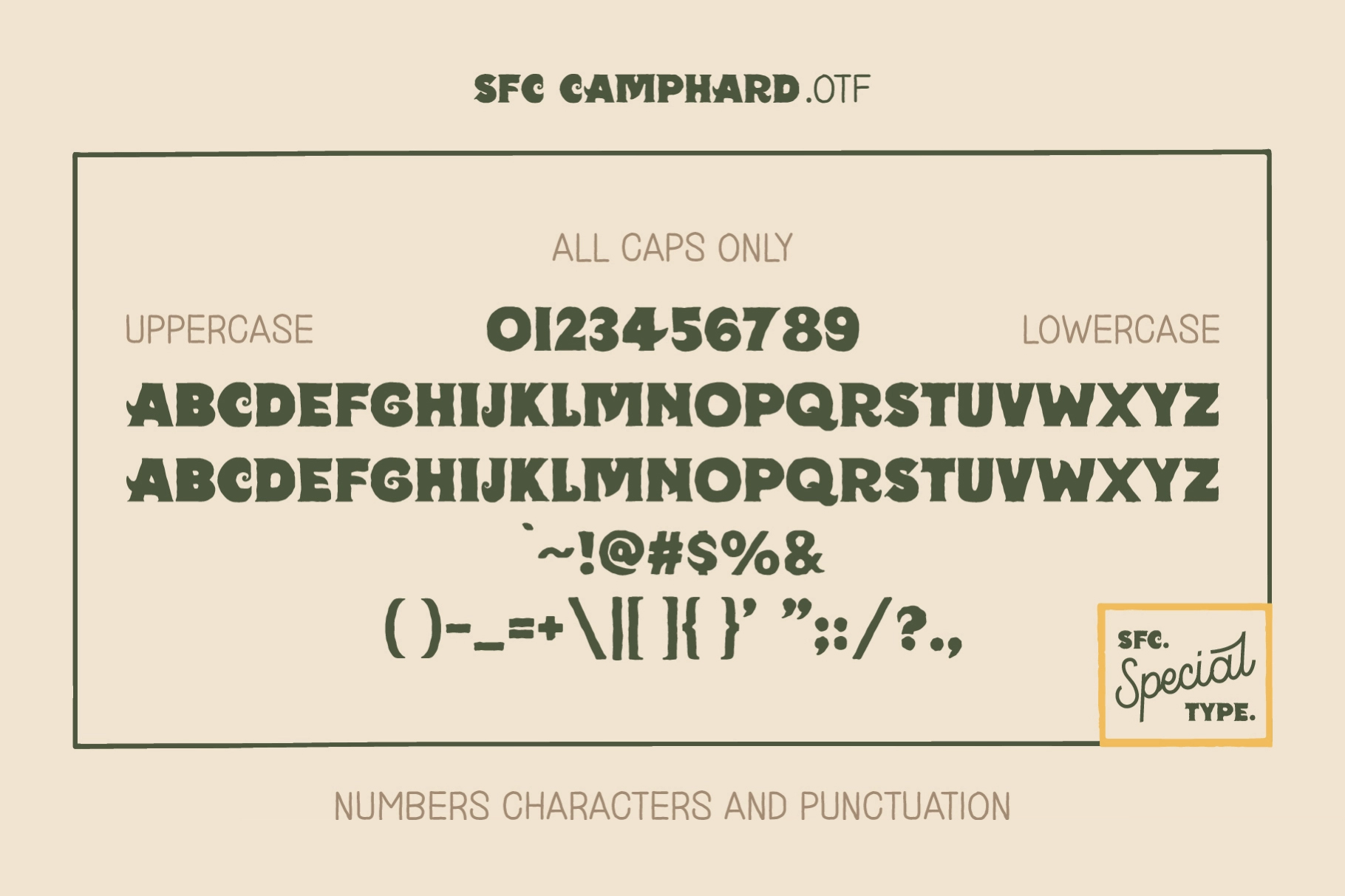 Camphard - Vintage Display Font