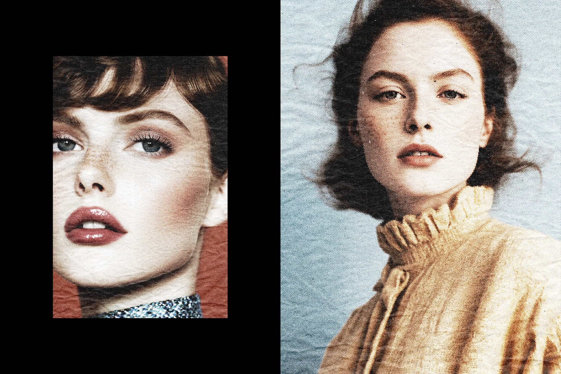 Old Print Photo Effect