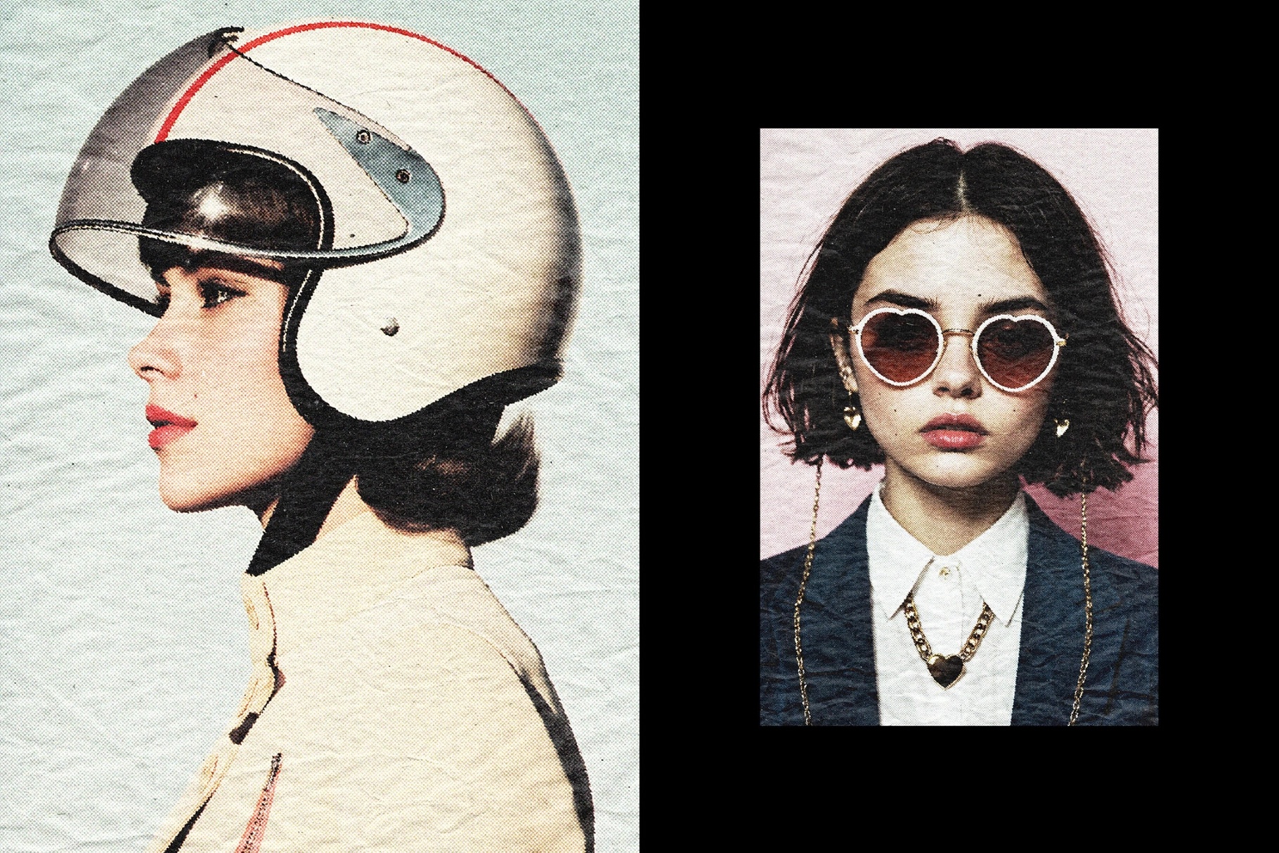 Old Print Photo Effect