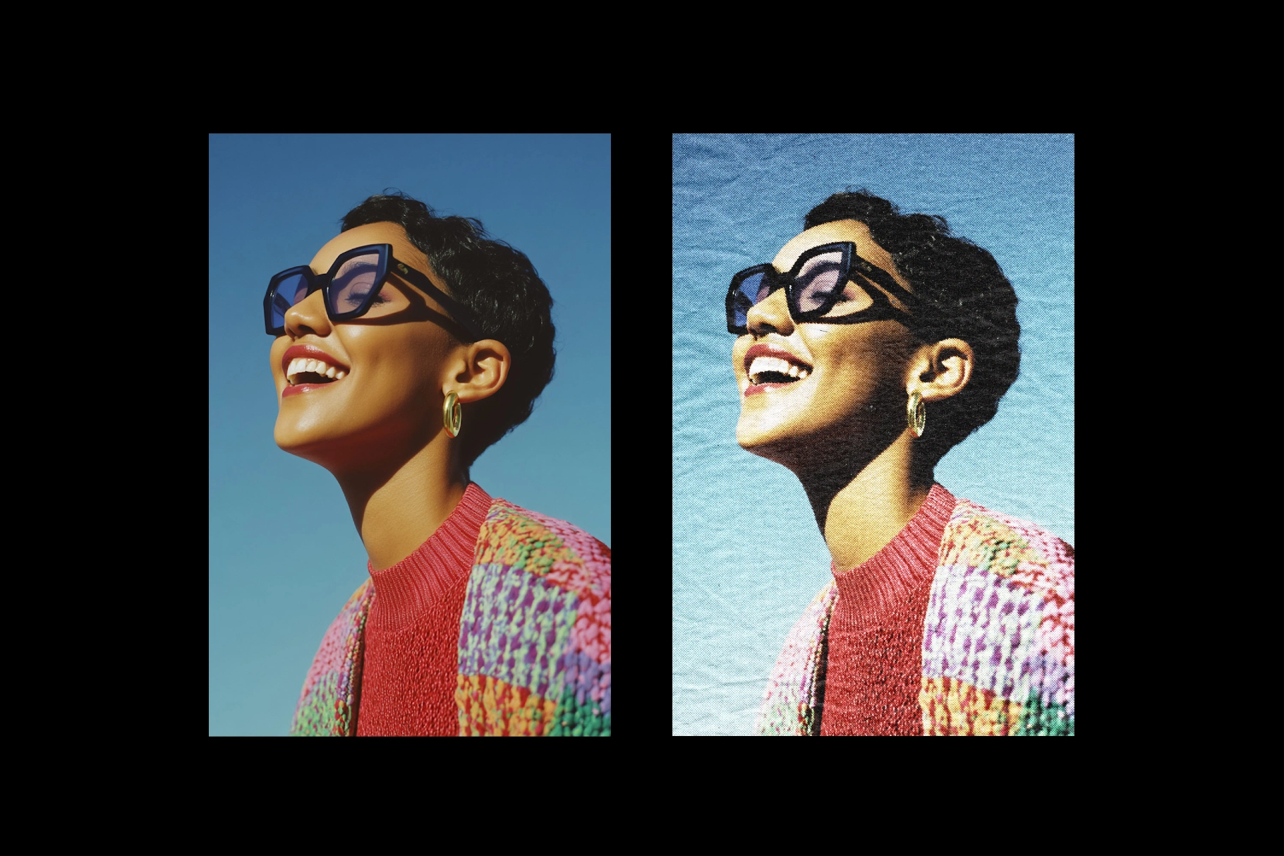 Old Print Photo Effect