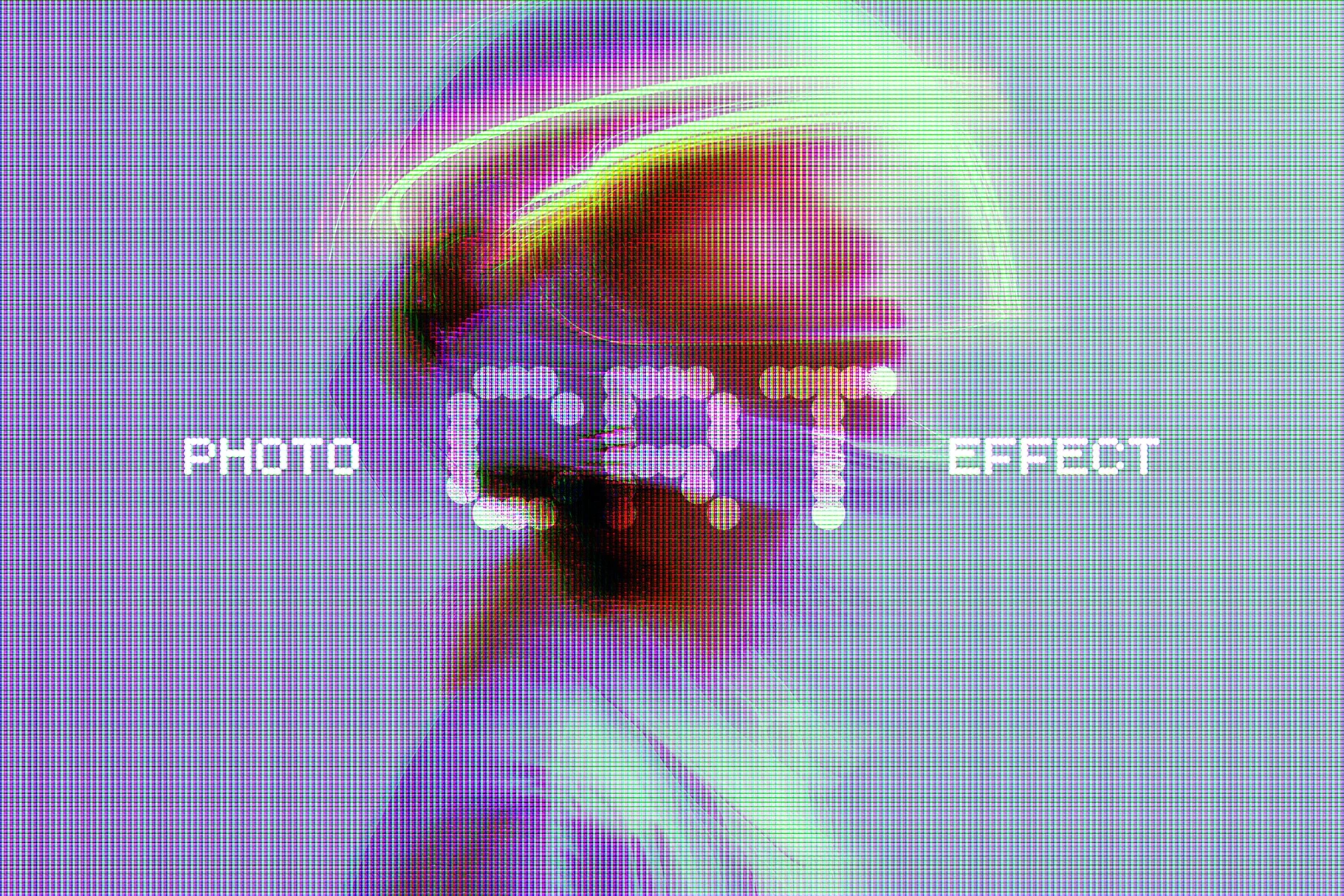 Retro CRT Monitor Photo Effect