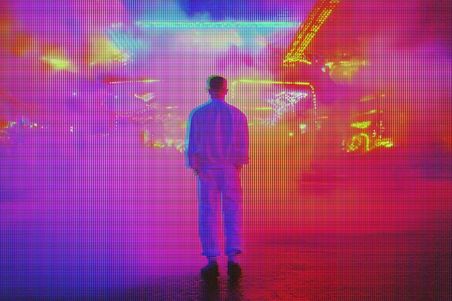 Retro CRT Monitor Photo Effect