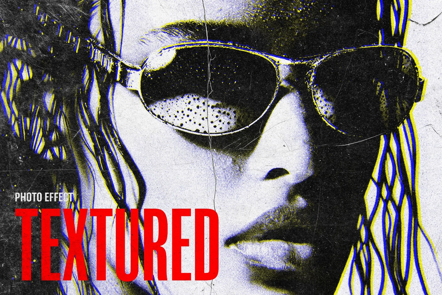 Textured Risoprint Photo Effect