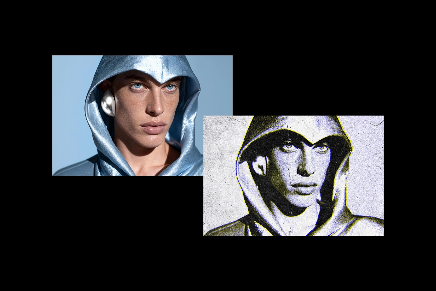 Textured Risoprint Photo Effect