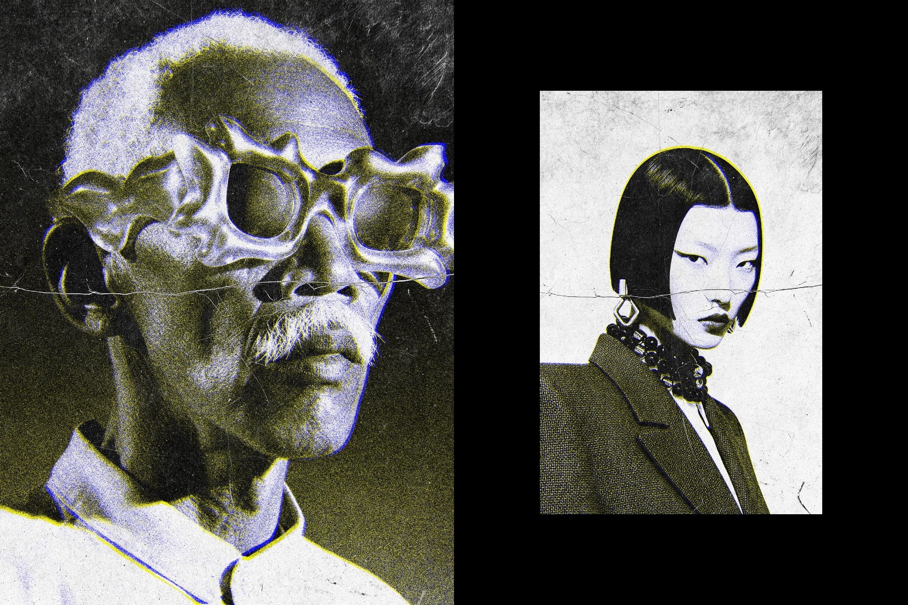 Textured Risoprint Photo Effect