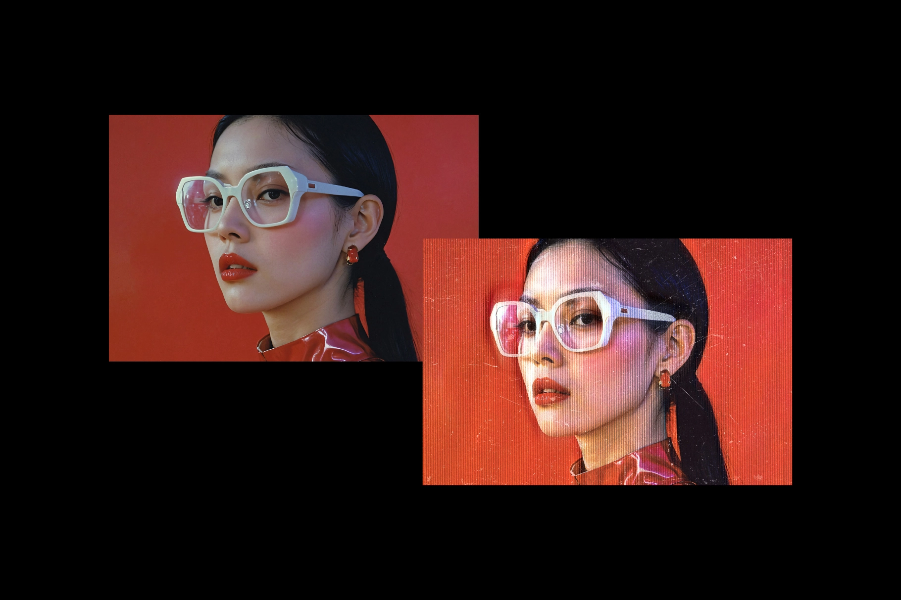 Glitch Monitor Photo Effect