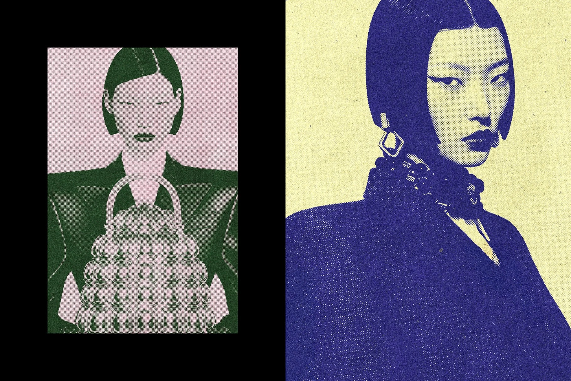 Duotone Halftone Photo Effect