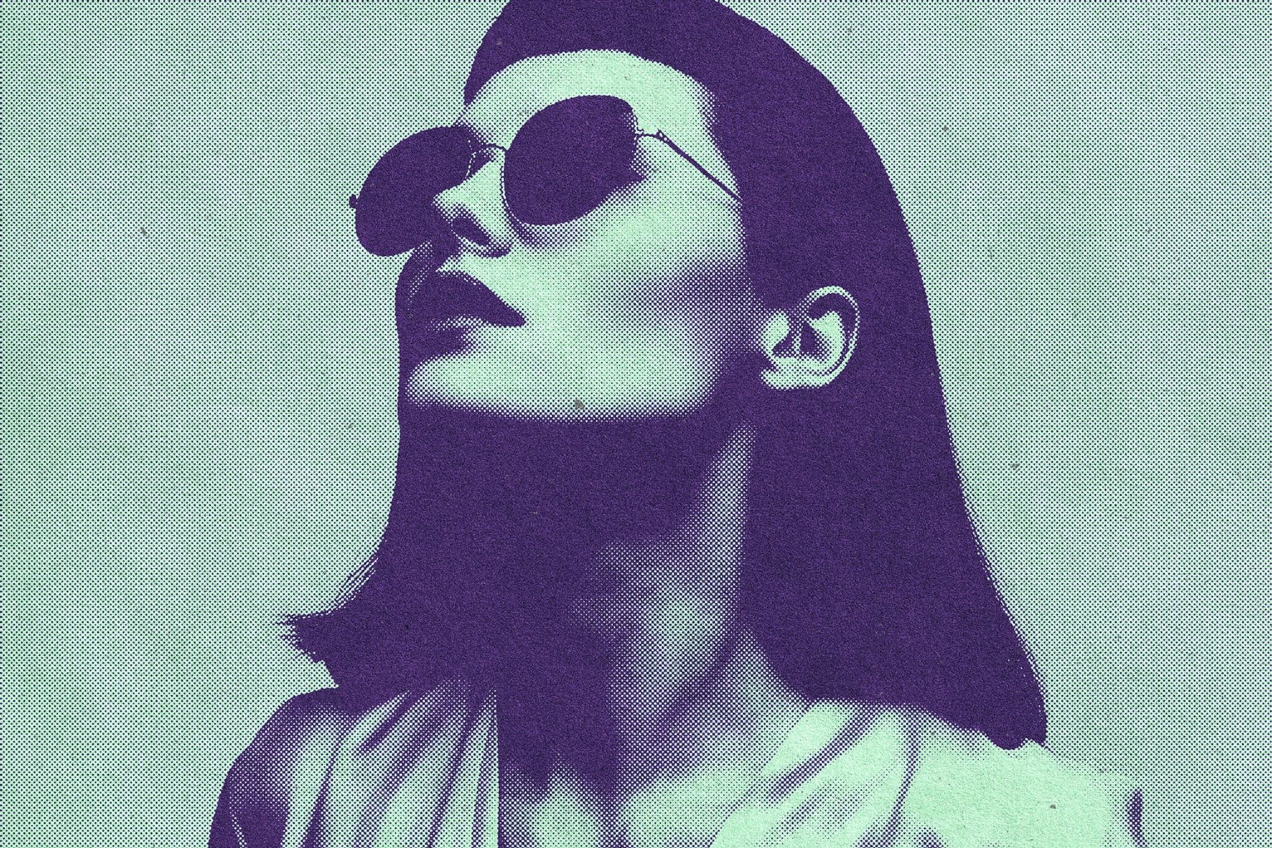 Duotone Halftone Photo Effect