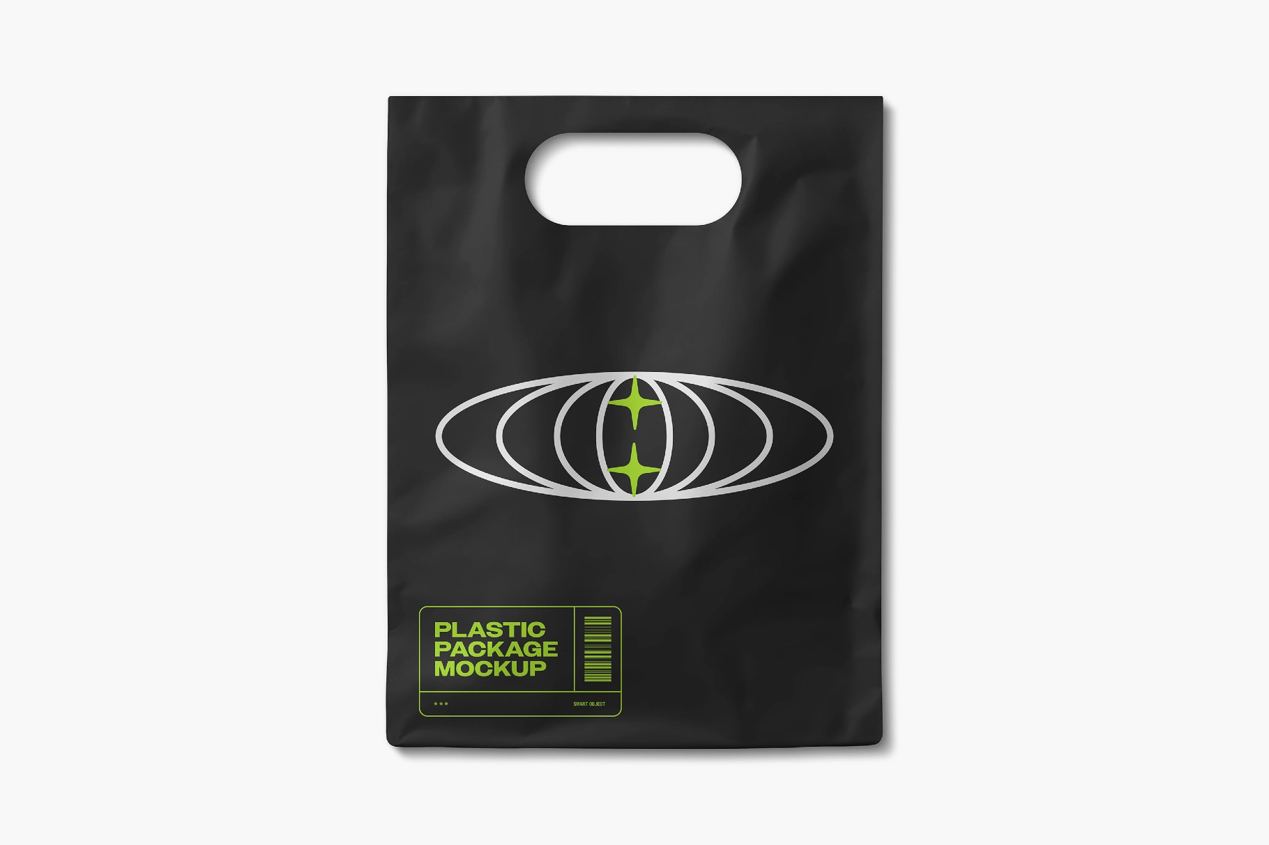 Plastic Package Bag Mockup