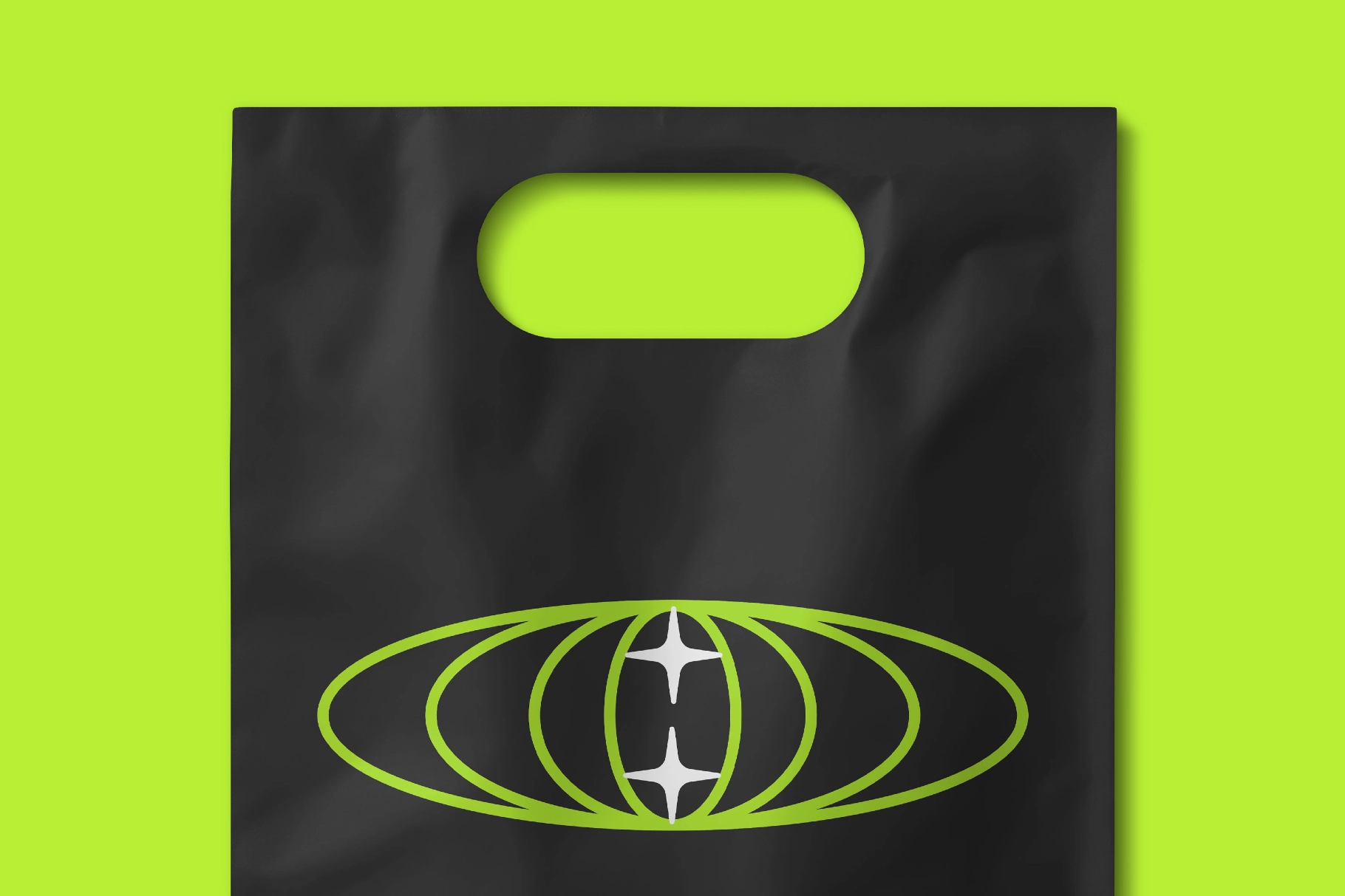 Plastic Package Bag Mockup