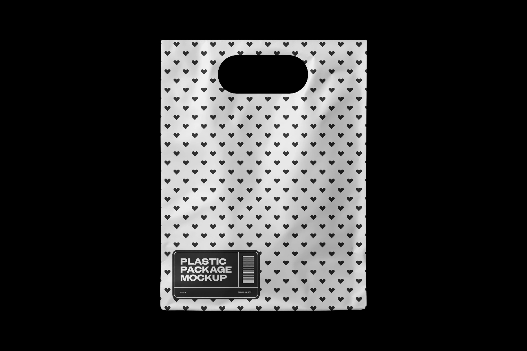 Plastic Package Bag Mockup