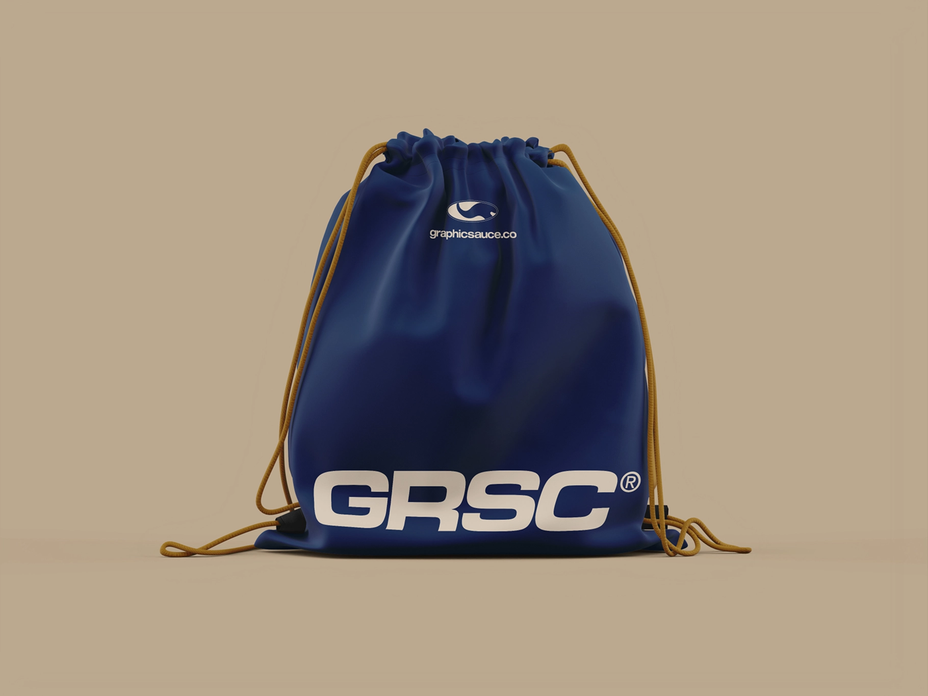 Drawstring Bag Mockup Front View