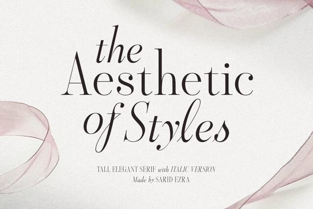 Aesthetic Styles - Tall Serif