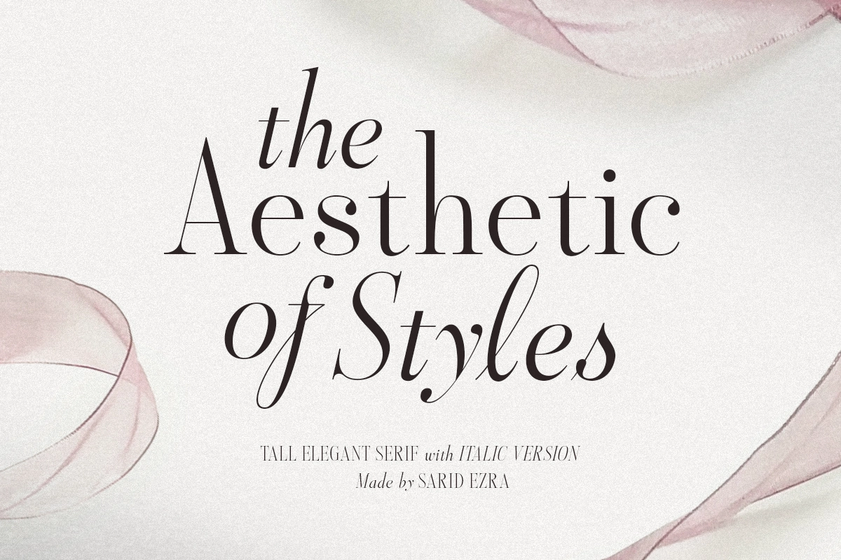 Aesthetic Styles - Tall Serif
